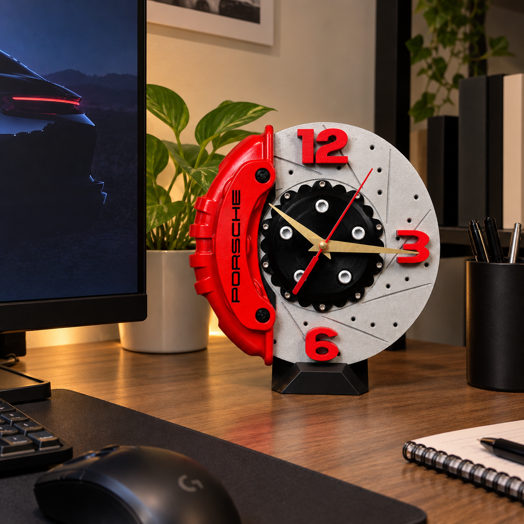 Chrono Caliper Disc Brake Clock